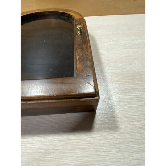 Vintage Wood Arch Top Glass Door Wall Display Case Shadow Box Rare 8" X 12" - Picture 5 of 9